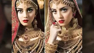 Alizeh shah beautiful pakistani actress bridal outfit look so gorgeous photoshoot...