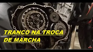 Marcha de moto ruim dura de engatar barulho na troca de marcha da moto