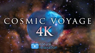 Cosmic Voyage [LIVE] 4K Space Scenery + Chillout Music for Relaxation, Focus, Study & Sleep