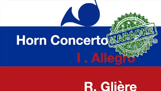 Glière. Horn Concerto. I mov. PLAY ALONG