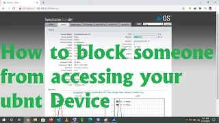How to Block someone  on ubiquiti
