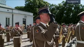 Ceremonia oficjalnego powitania Prezydenta Rumunii przez Prezydenta RP