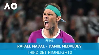 Rafael Nadal v Daniil Medvedev 3rd Set Highlights (F) | Australian Open 2022