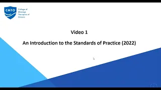 Introduction to the 2022 Standards of Practice