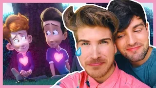 GAY COUPLE REACTS TO "IN A HEARTBEAT"! (Short Film)