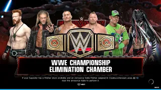 WWE 2K22 ELIMINATION CHAMBER MATCH FOR THE WWE CHAMPIONSHIP!