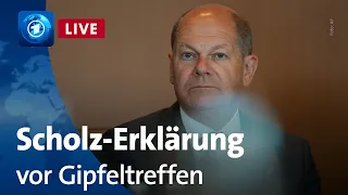 Regierungserklärung: Scholz äußert sich vor Gipfeltreffen der EU, der G7 und der NATO | via @phoenix