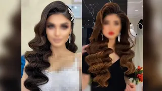 خطوات تسريحة شعر موج كتير حلوة وسهلة للافراح 😍😍Hollywood waves 2023. Hairstyle tutorial