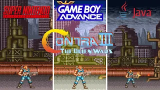 Contra III: The Alien Wars [1992] SNES vs GBA vs Java (Version Comparison)