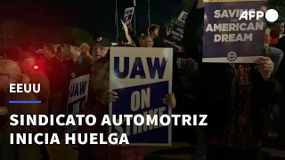 Sindicato del automóvil de EEUU inicia huelga en tres fábricas | AFP