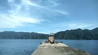 LCT Vessel docking at Coron Port Palawan Timelapse