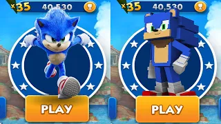 Sonic Dash vs Sonic Minecraft Run - Movie Sonic vs All Bosses Zazz Eggman All 62 Characters Unlocked