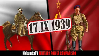 1939 Poland vs 1939 USSR | Military Power Comparison