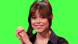 Jenna Ortega Smiles On Hot Ones - HD Green Screen Meme (FREE TO USE!)