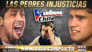 ANÁLISIS Nico Ruiz y Pablo Alarcón | LAS PEORES INJUSTICIAS en THE VOICE CHILE