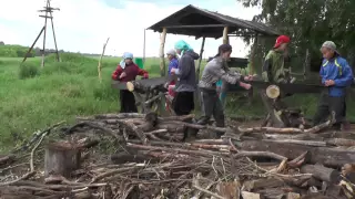 Работа до завтрака и кухня. 13. 06.15. Православный детский лагерь-стан.  89612307060