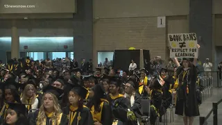 VCU students walk out of graduation after keynote Speaker Gov. Youngkin introduced