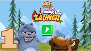 Grizzy and the Lemmings: Lemming Launch - Gameplay walkthrough part 1 (Android, IOS) (Android/iOS)