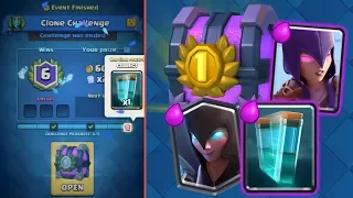 Clash Royale | Perfect 6 WIN Clone Challenge Deck!!