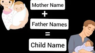 create child name!From mother & father name!आईवडिलांच्या नावापासून मुलांची नावे!@upssscreations6713