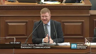 05/19/21 Budget & Finance Committee Operating Budget Hearings: Emergency Communications