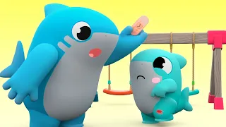 Baby Shark helps his friends! - Sharks Learn Good Behavior for Kids - Baby Shark Song for Kids