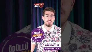 YKS Türkiye 1.si Bahadır, Sizi Bursluluk Sınavına Davet Ediyor! #shorts