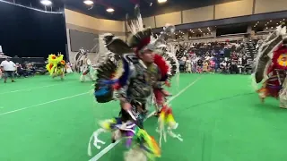 JR. MENS FANCY at FOUR BEARS POWWOW 2023 (Sunday Afternoon)