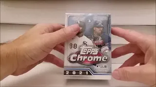 2021 Topps Chrome Baseball Cards Blaster Box Opening - Got a Hit!