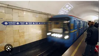 Киевский метрополитен Номерной Оболонско-Теремковская линия М2 синяя линия запись полного маршрута.