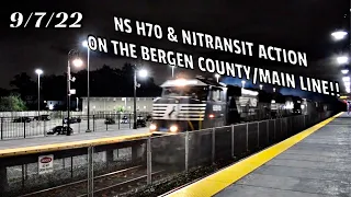 NS H70 & NJTransit Action On The Bergen County/Main Line!!