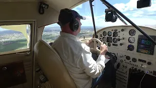 Beech Staggerwing Crosswind Landing