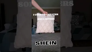 SHEIN Sofa Covers / L-Shaped Couch/ I used 3 & 2 seater sofa covers #shein #sofacover #sheinhaul
