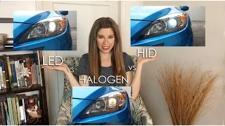 LED vs HID (XENON) vs HALOGEN - HEADLIGHTS COMPARED!