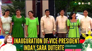 BBM at PRRD NAGSAMA SA INAUGURATION NI VICE PRESIDENT INDAY SARA DUTERTE AS THE 15th VICE PRESIDENT