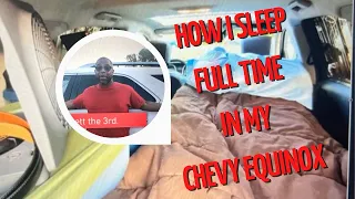 How I Sleep Full Time in my Chevy Equinox Platform Tour 2022 (ETJ Car Life 001)
