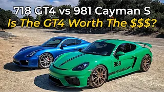 2023 Porsche 718 Cayman GT4 vs 2016 Porsche Cayman S - Head to Head Review!