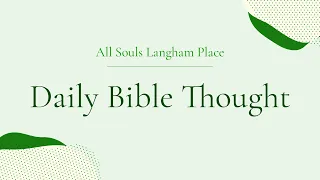 Daily Bible Thought | Philippians 1:20-21 | Wednesday 15 April 2020