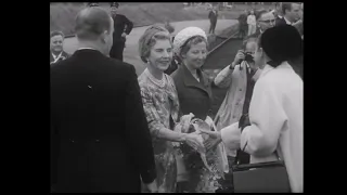 Schweizer Film Wochenschau: 1965 - König Frederik IX und Königin Ingrid im Landsitz Lohn in Kehrsatz