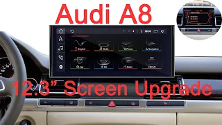 12.3" Audi A8 Android Screen Upgrade with Apple Carplay | How to Install