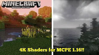 Realistic 4K Shaders for MCPE 1.16!! + Download Link!! (Pocket Edition)