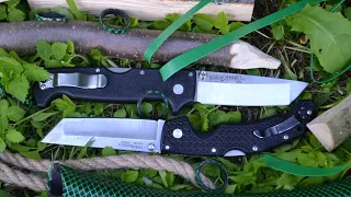 Тест Cold Steel SR1 Lite Tanto VS Voyager Tanto / test