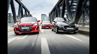 Mazda 2 vs Peugeot 208 vs Renault Clio