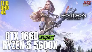 Horizon Zero Dawn | Ryzen 5 5600x + GTX 1660 Super | 1080p, 1440p, 2160p benchmarks!