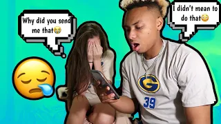 SENDING MY GIRLFRIEND THE WRONG TEXT PRANK! *SHE BREAKS UP WITH ME*
