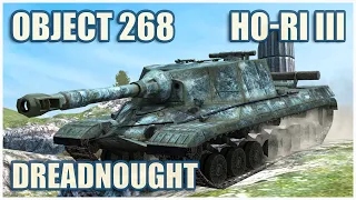 Object 268, Ho-Ri Type III & Dreadnought • WoT Blitz Gameplay