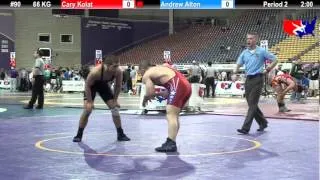 Cary Kolat (NCRTC) vs. Andrew Alton (NLWC) - 2012 Last Chance Qual 66 KG