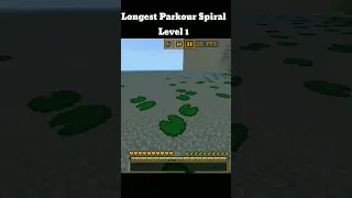 World Longest Parkour Spiral Map For MCPE (Level 1) #shorts #minecraft