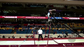 BLACK Elsabeth (CAN) - 2018 Artistic Worlds, Doha (QAT) - Qualifications Uneven Bars