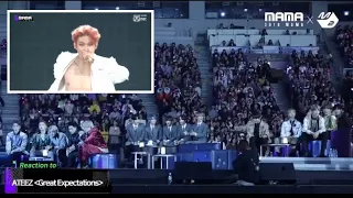 BTS, TXT, And Monsta X Reaction To Ateez Best Performance Mash up 2 + Wonderland MAMA 2019